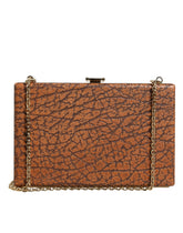 Dolce & Gabbana Brown Leather Gold Frame Clutch Mini Crossbody Bag -   -  Dolce & Gabbana.